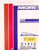 Pacific-Pacific 100-300 46 Press Brakes Operations Maintenance and Wiring Manual 1952-56-100-300-46-01
